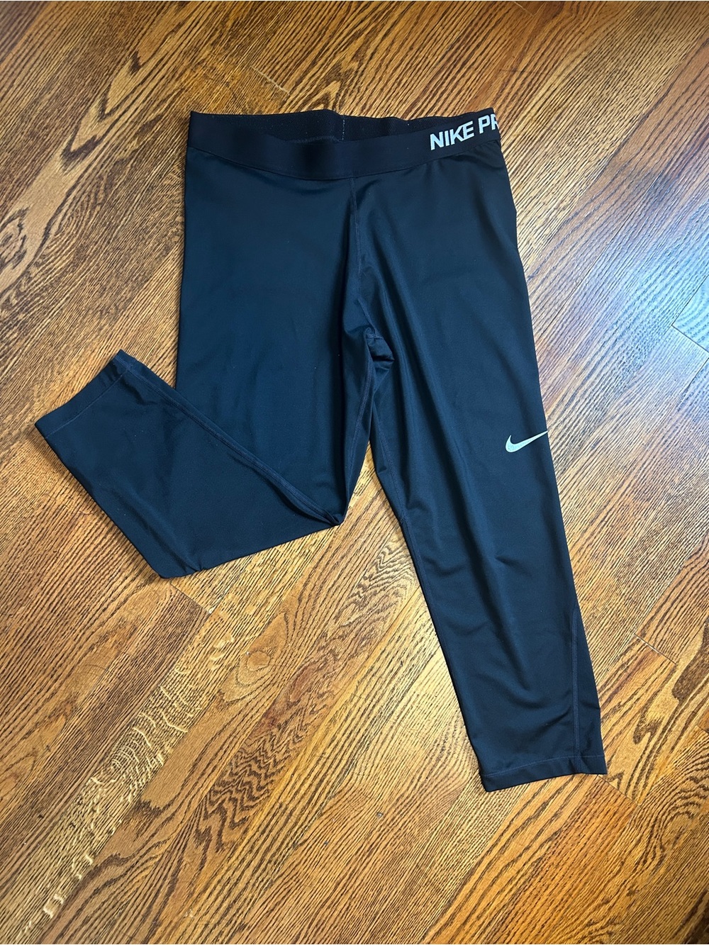Nike Pro Mid Rise Black Leggings size XL